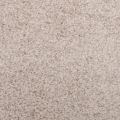 Shaggy-Teppich PAMPLONA Hochflor Modern Beige 160x160 cm
