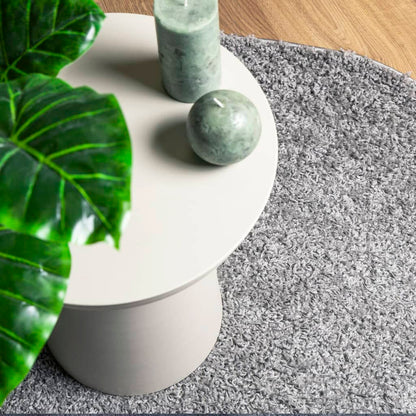 Shaggy-Teppich PAMPLONA Hochflor Modern Grau 140x200 cm