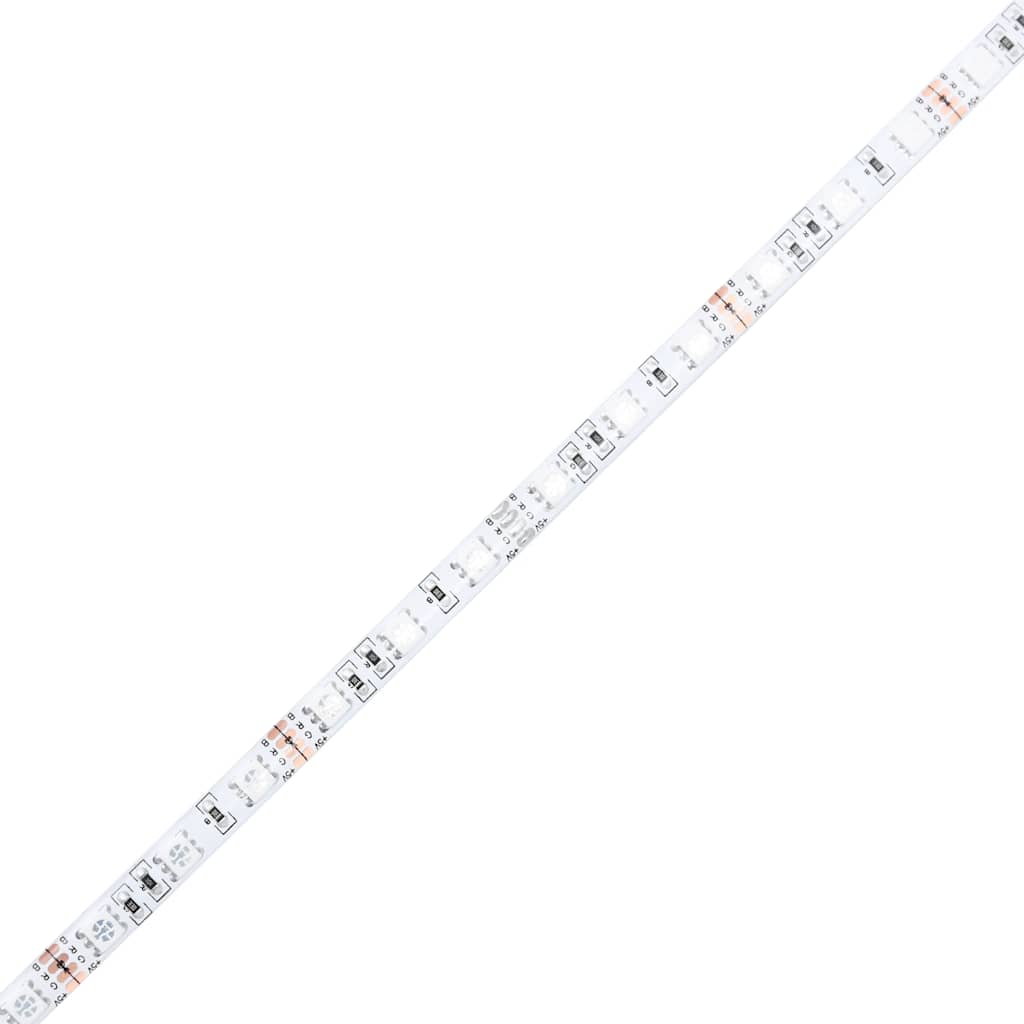 Bettgestell mit Kopfteil und LED-Leuchten Schwarz 75x190 cm