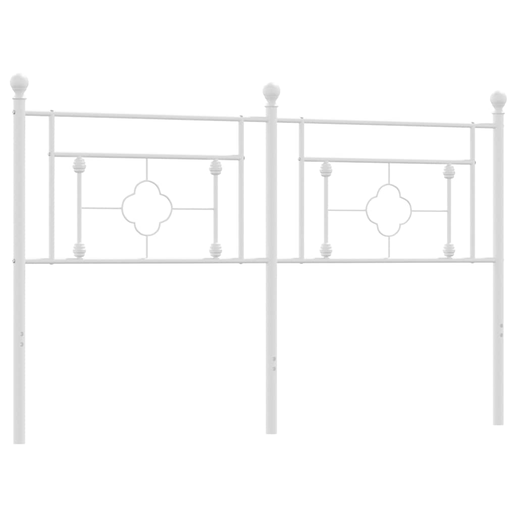 Ersatz-Kopfteil Metall Weiß 150 cm