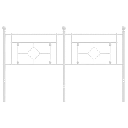 Ersatz-Kopfteil Metall Weiß 150 cm