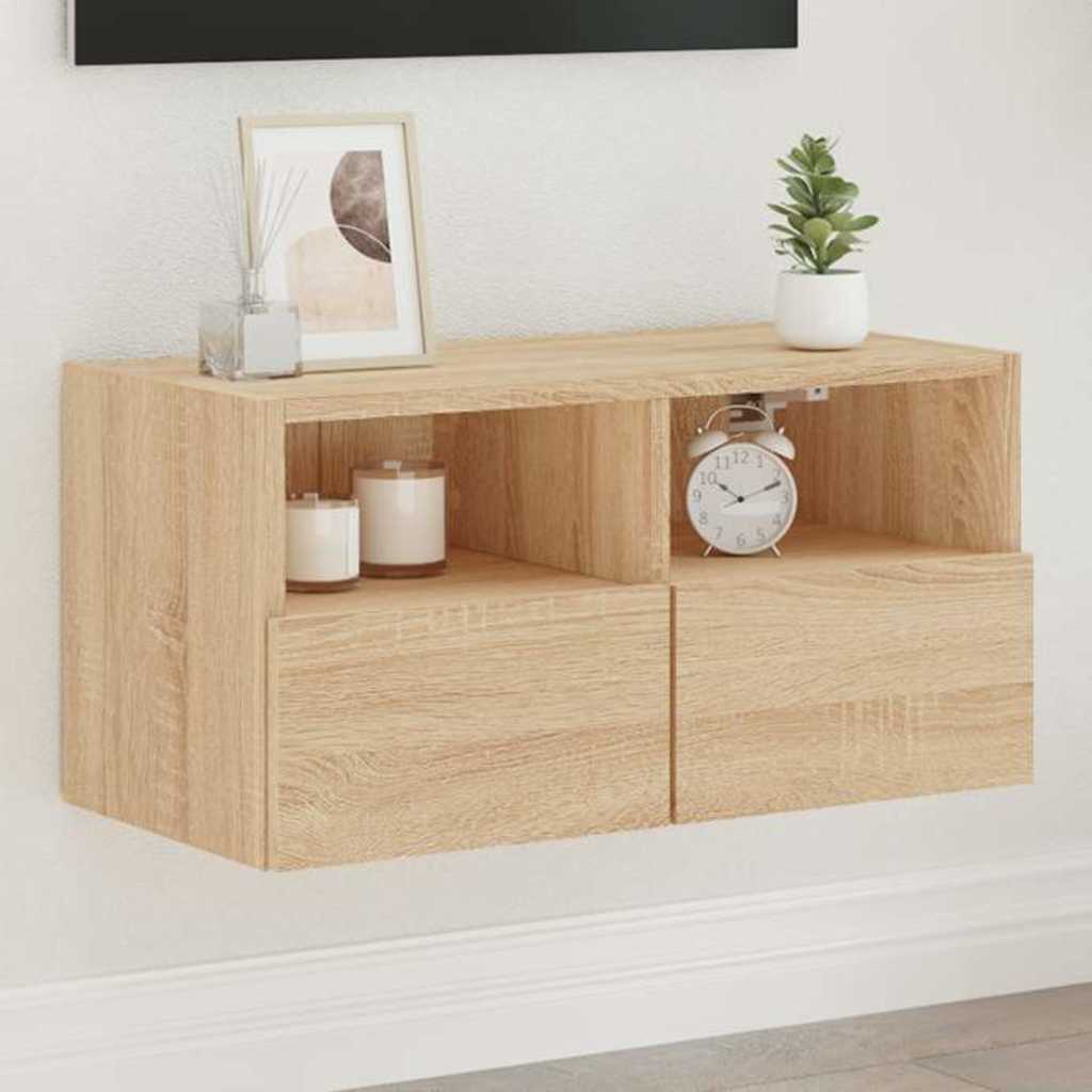 TV-Wandschrank Sonoma-Eiche 60x30x30 cm Holzwerkstoff