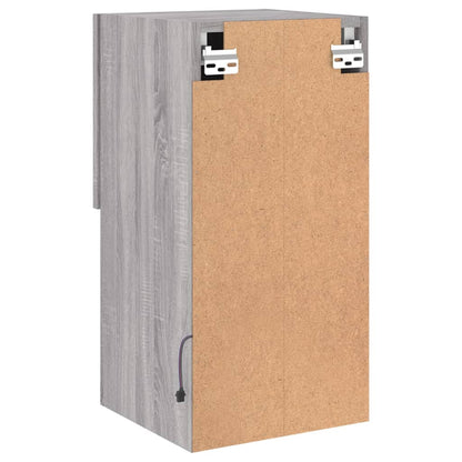 TV-Schränke mit LED-Leuchten 2 Stk. Grau Sonoma 30,5x30x60 cm