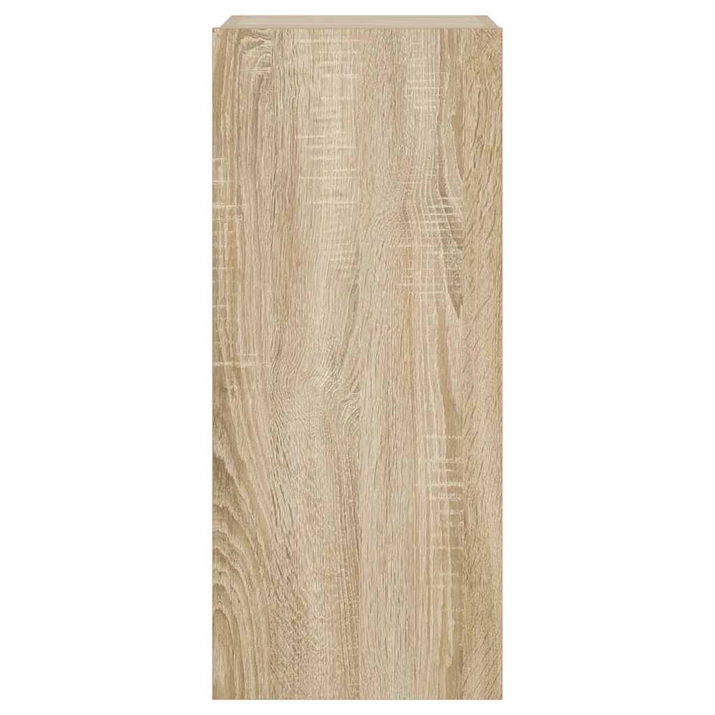 TV-Wandschrank mit LED-Leuchten Sonoma-Eiche 30,5x35x70 cm