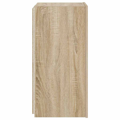 TV-Wandschrank mit LED-Leuchten Sonoma-Eiche 30,5x35x70 cm