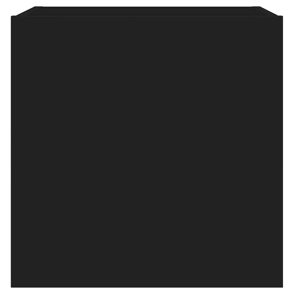 TV-Wandschrank mit LED-Leuchten Schwarz 40,5x35x40 cm