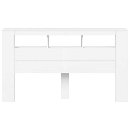 LED-Kopfteil Weiß 180x18,5x103,5 cm Holzwerkstoff