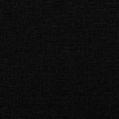 Bettgestell mit Kopfteil "Dover" Schwarz 90x200 cm Stoff