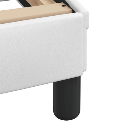 Bettgestell "Dover" Weiß 160x200 cm Kunstleder