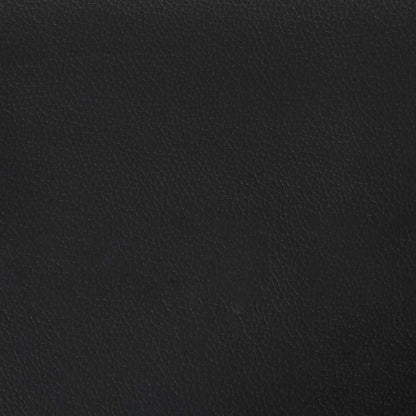 Bettgestell "Dover" Weiß und Schwarz 180x200 cm Kunstleder