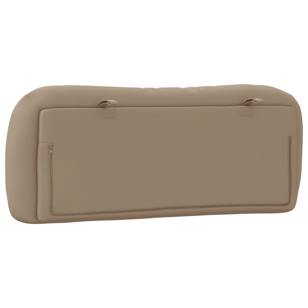 Kopfteil-Kissen "Hvar" Cappuccino-Braun 100 cm Kunstleder