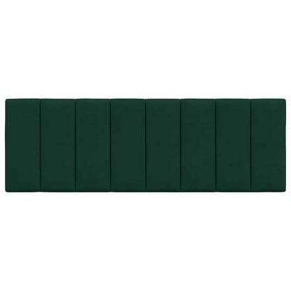 Kopfteil-Kissen "Hanko" Dunkelgrün 140 cm Samt