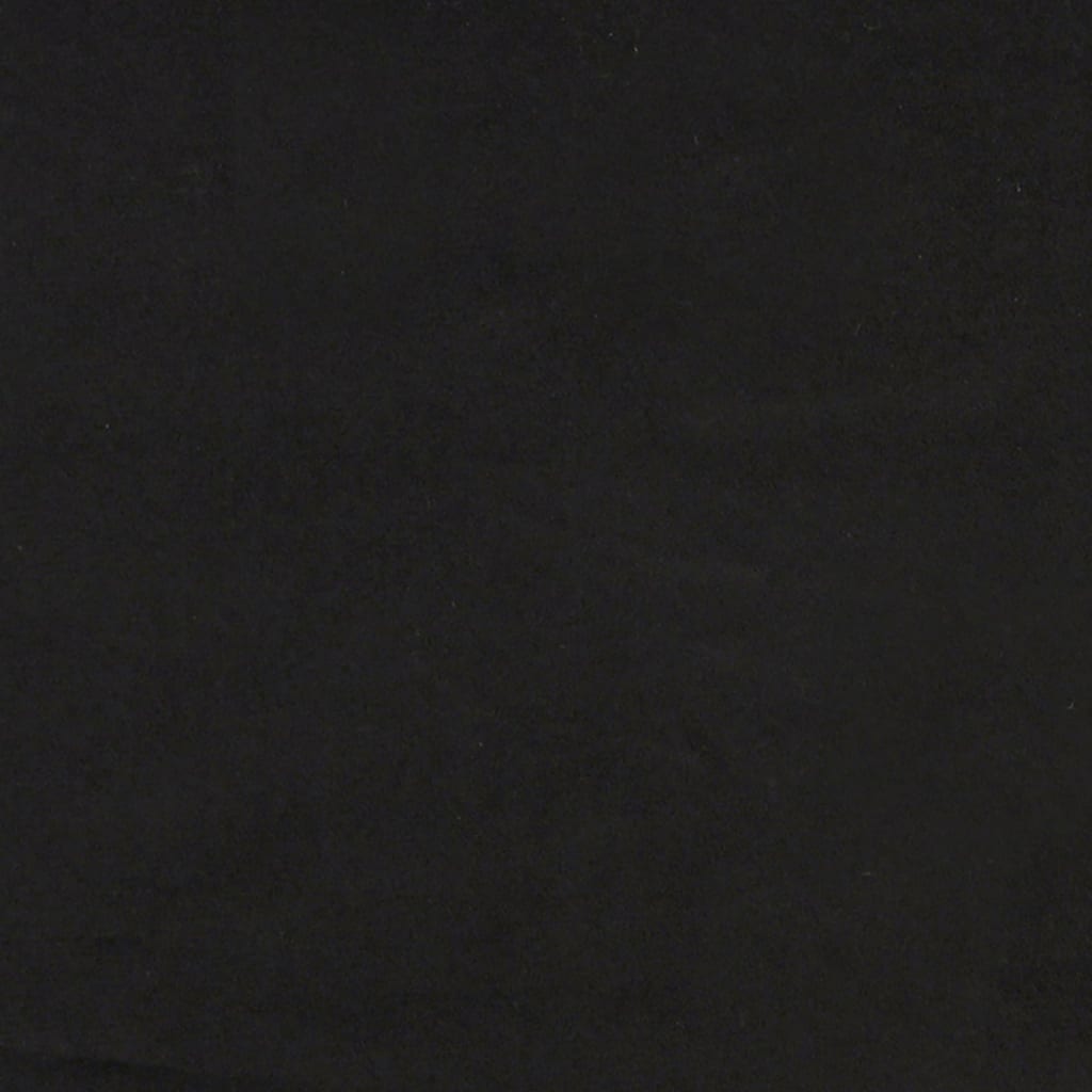 Kopfteil-Kissen "Hanko" Schwarz 180 cm Samt