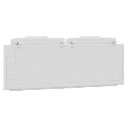 Kopfteil-Kissen "Viana" Weiß 140 cm Kunstleder