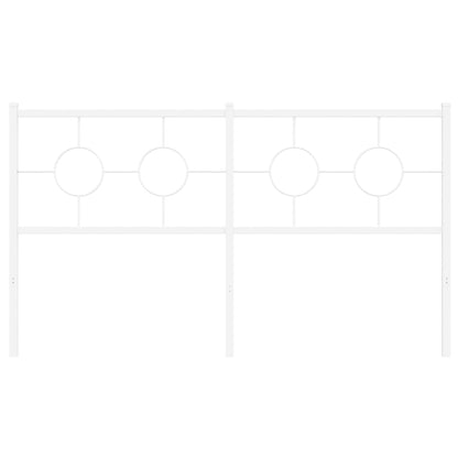Ersatz-Kopfteil Metall Weiß 160 cm
