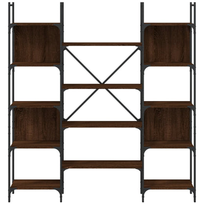 Bücherregal Braun Eichen-Optik 155,5x24x166,5 cm Holzwerkstoff