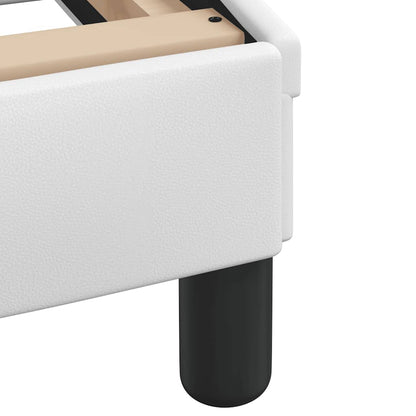 Bettgestell ohne Matratze "Hvar" Weiß 140x200 cm Kunstleder