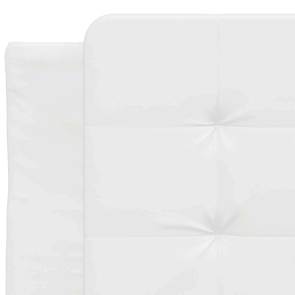 Bettgestell ohne Matratze "Zadar" Weiß 90x190 cm Kunstleder