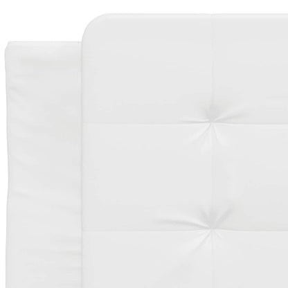 Bettgestell ohne Matratze "Zadar" Weiß 90x190 cm Kunstleder