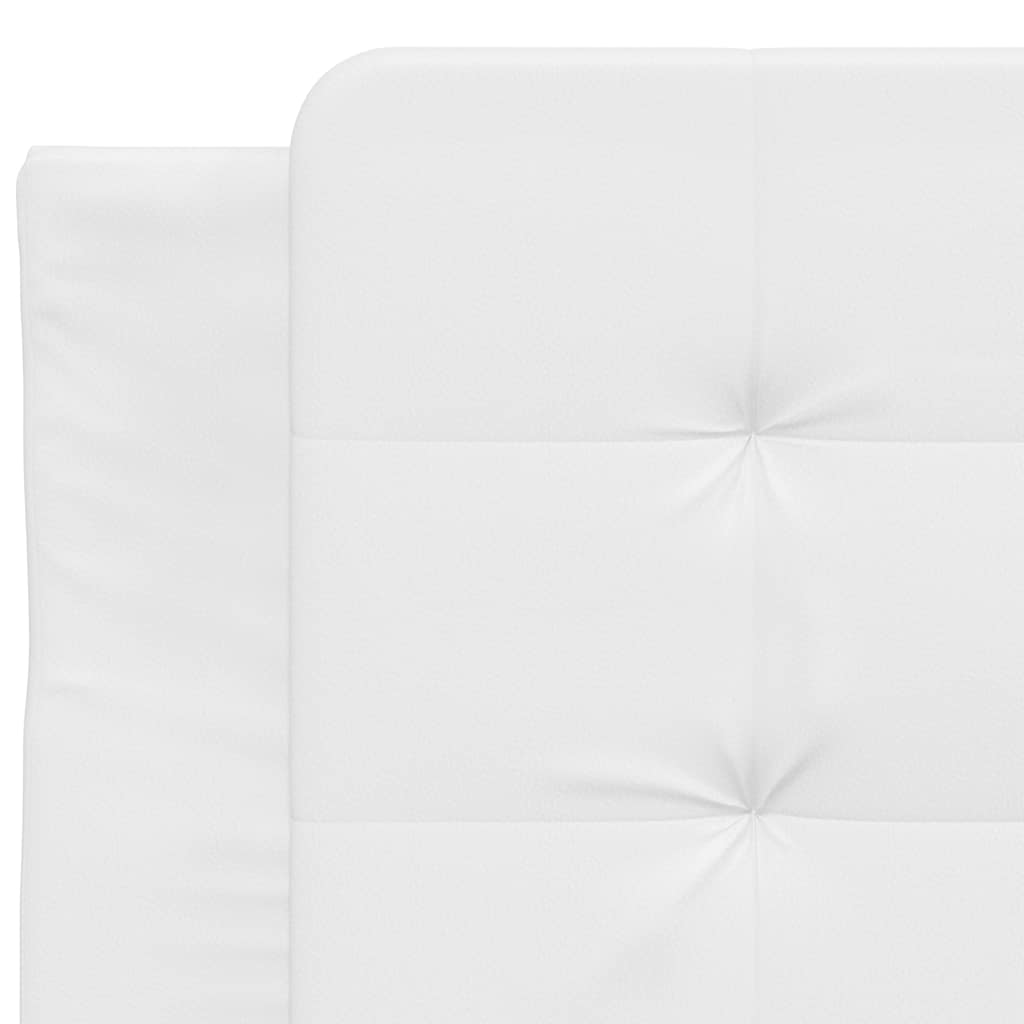 Bettgestell ohne Matratze "Zadar" Weiß 90x200 cm Kunstleder