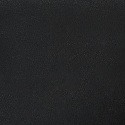 Bett mit Matratze "Hvar" Schwarz 160x200 cm Kunstleder