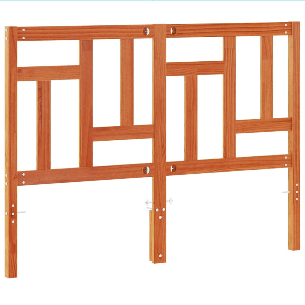 Kopfteil Wachsbraun 135 cm Massivholz Kiefer