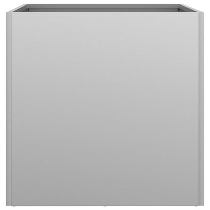 Pflanzkübel 2 Stk. Silbern 42x40x39 cm Verzinkter Stahl