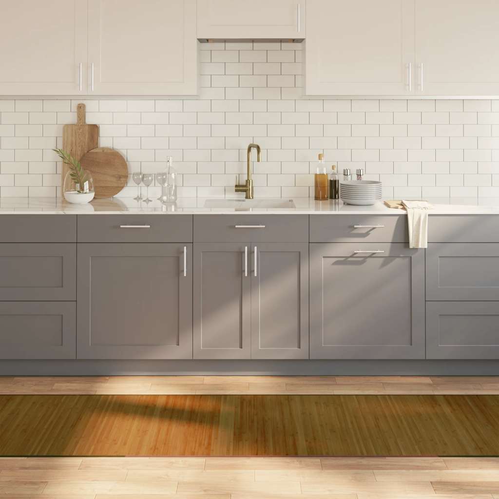 Teppich Rechteckig Braun 70x1000 cm Bambus