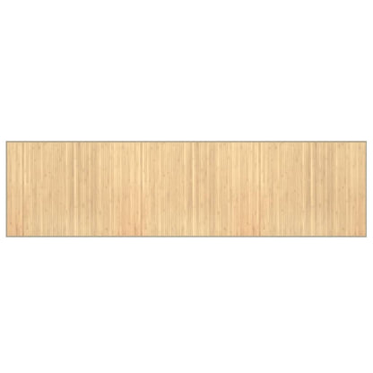 Teppich Rechteckig Hell Natur 80x300 cm Bambus