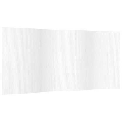 Paravent Weiß Breite 400 cm Höhe 165 cm Bambus