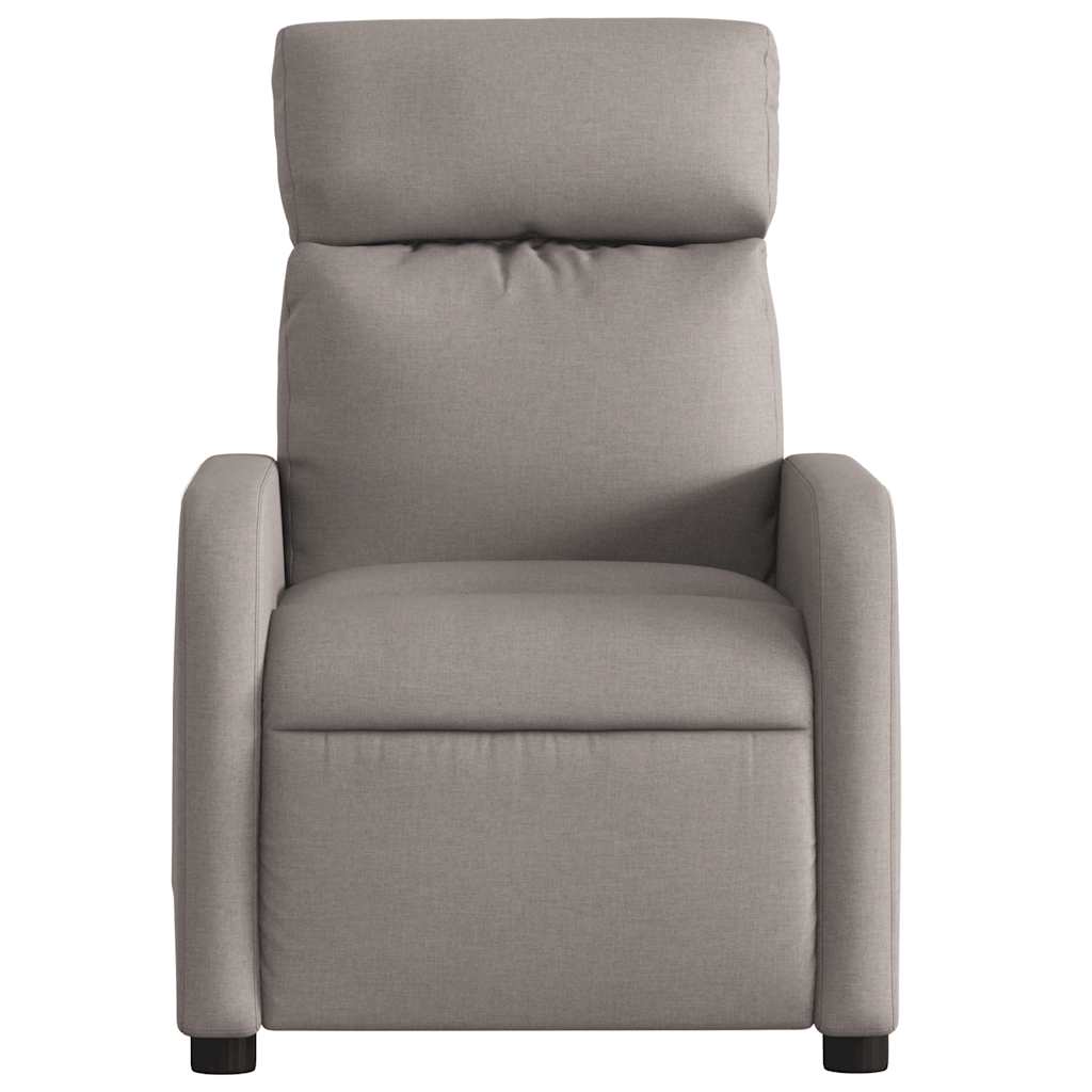 Massagesessel Taupe Stoff