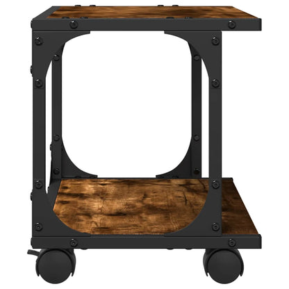 Druckerständer 2 Ablagen Räuchereiche 41x28x33,5 cm