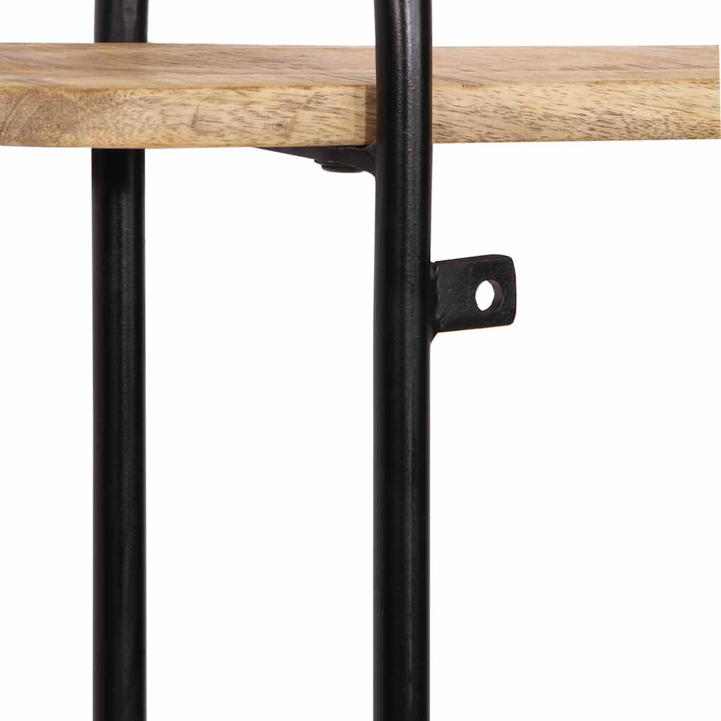Wandregal 90x20x116,5 cm Raues Massivholz Mango