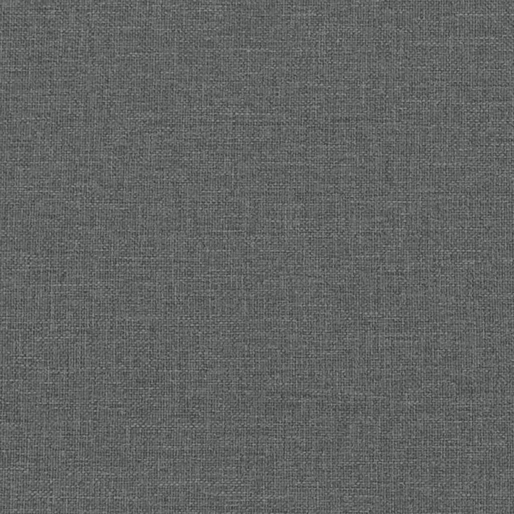 Sofa 2-Sitzer Dunkelgrau Stoff