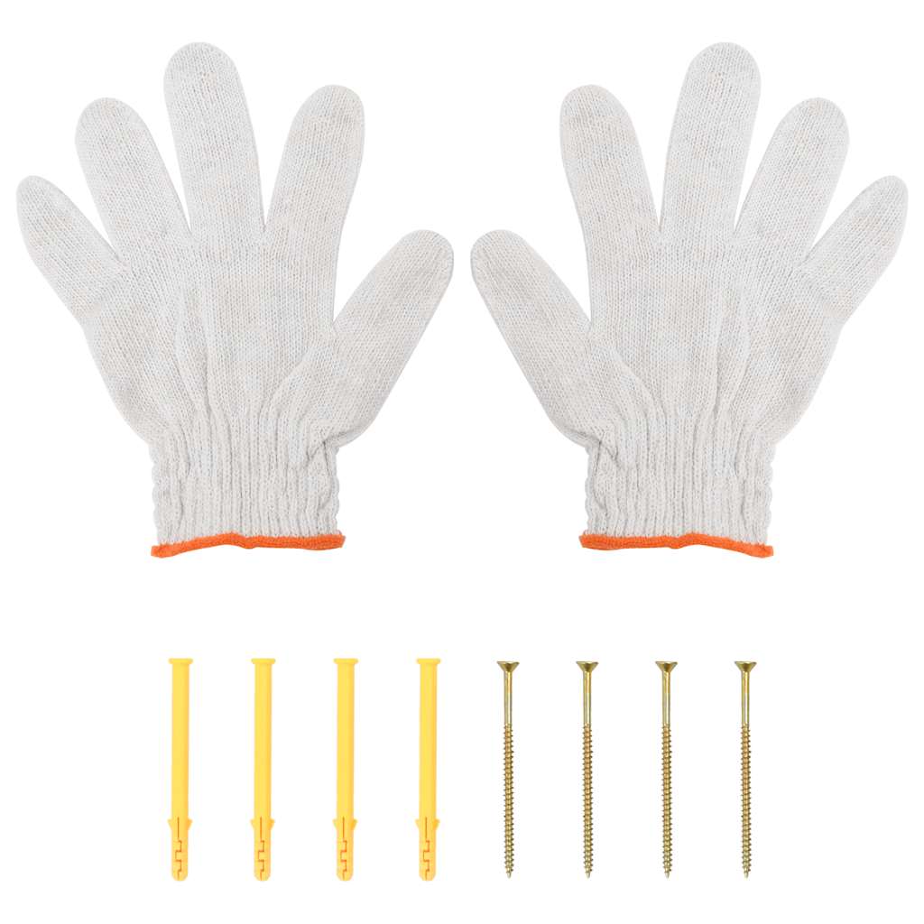 Wandregal 100x45x31 cm Silbern Edelstahl