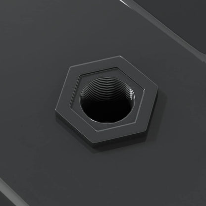 Wandregale 2 Stk. 100x40x3 cm Schwarz Edelstahl