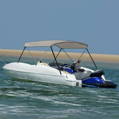 2-Bow Bimini Top Grau 180x130x110 cm