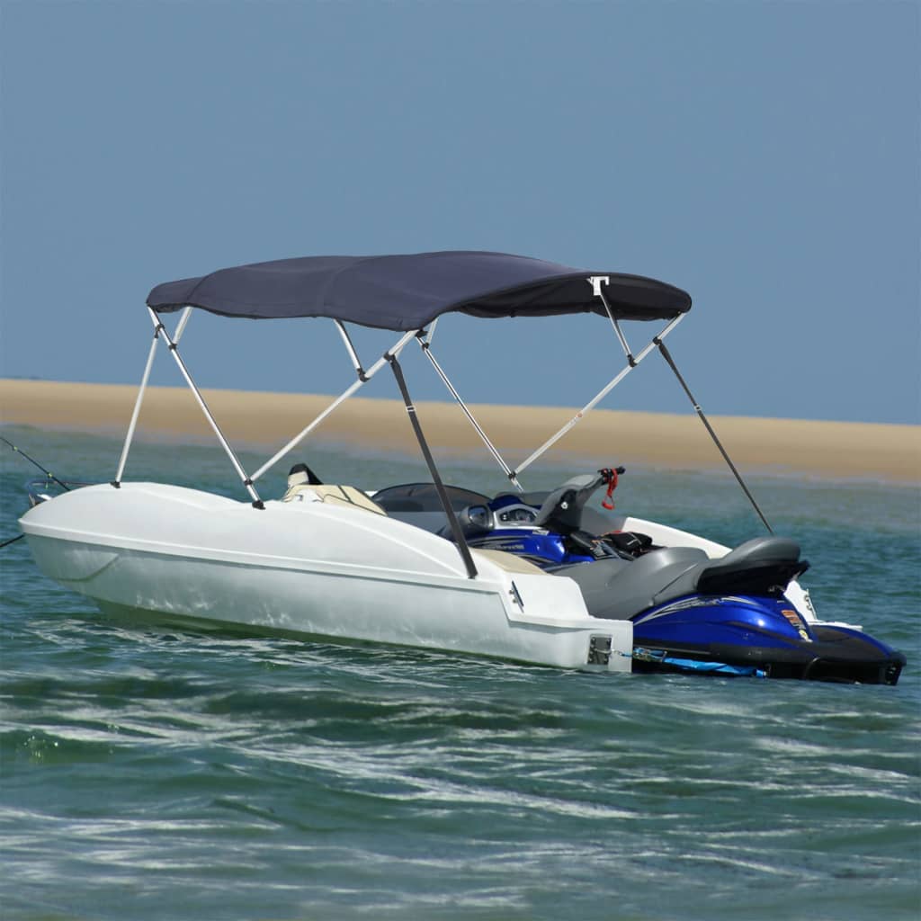 4-Bow Bimini-Top mit Seitenteilen 243x(185-198)x137 cm