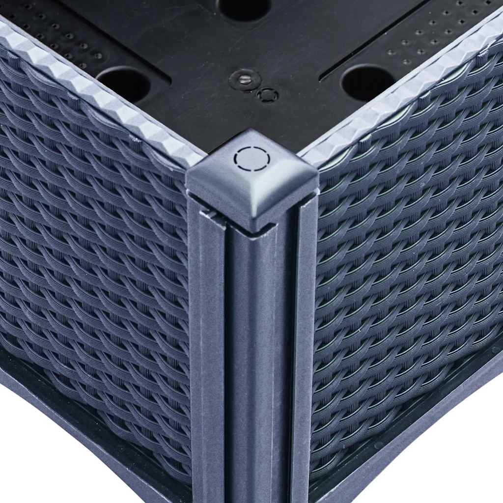 Pflanzkübel mit Rankgitter Blaugrau 120x40x142 cm PP