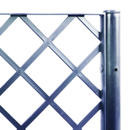 Pflanzkübel mit Rankgitter Blaugrau 120x40x142 cm PP