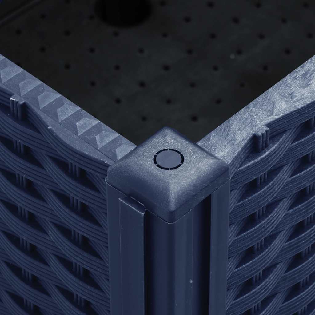 Pflanzkasten mit Rollen Blaugrau 160x50x54 cm PP