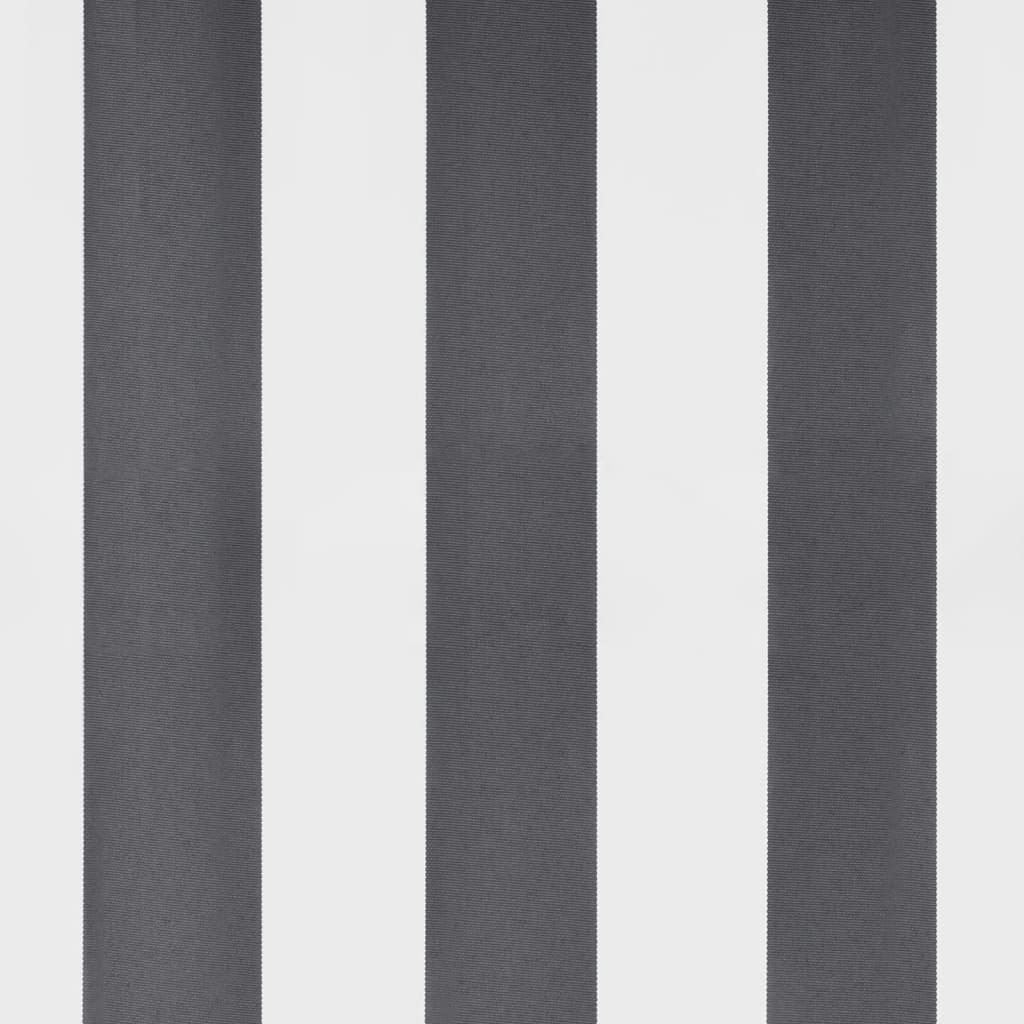 Markise mit LED-Beleuchtung Manuell Anthrazit & Weiß 350x250 cm