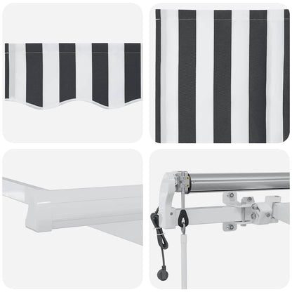 Automatisch Manuell Anthrazit & Weiß 400x300 cm