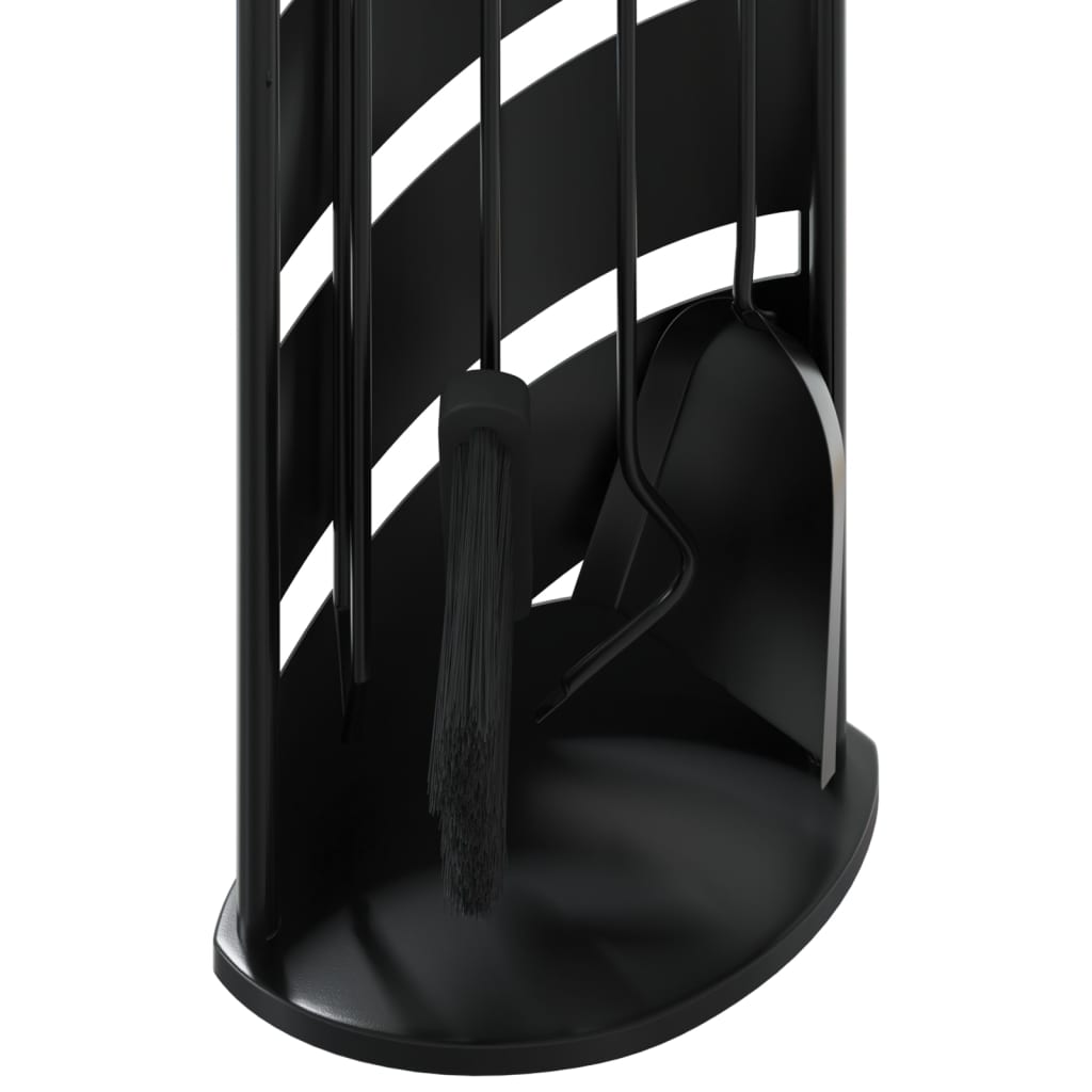 5-teiliges Kaminbesteck-Set 23 x 15 x 66 cm Stahl