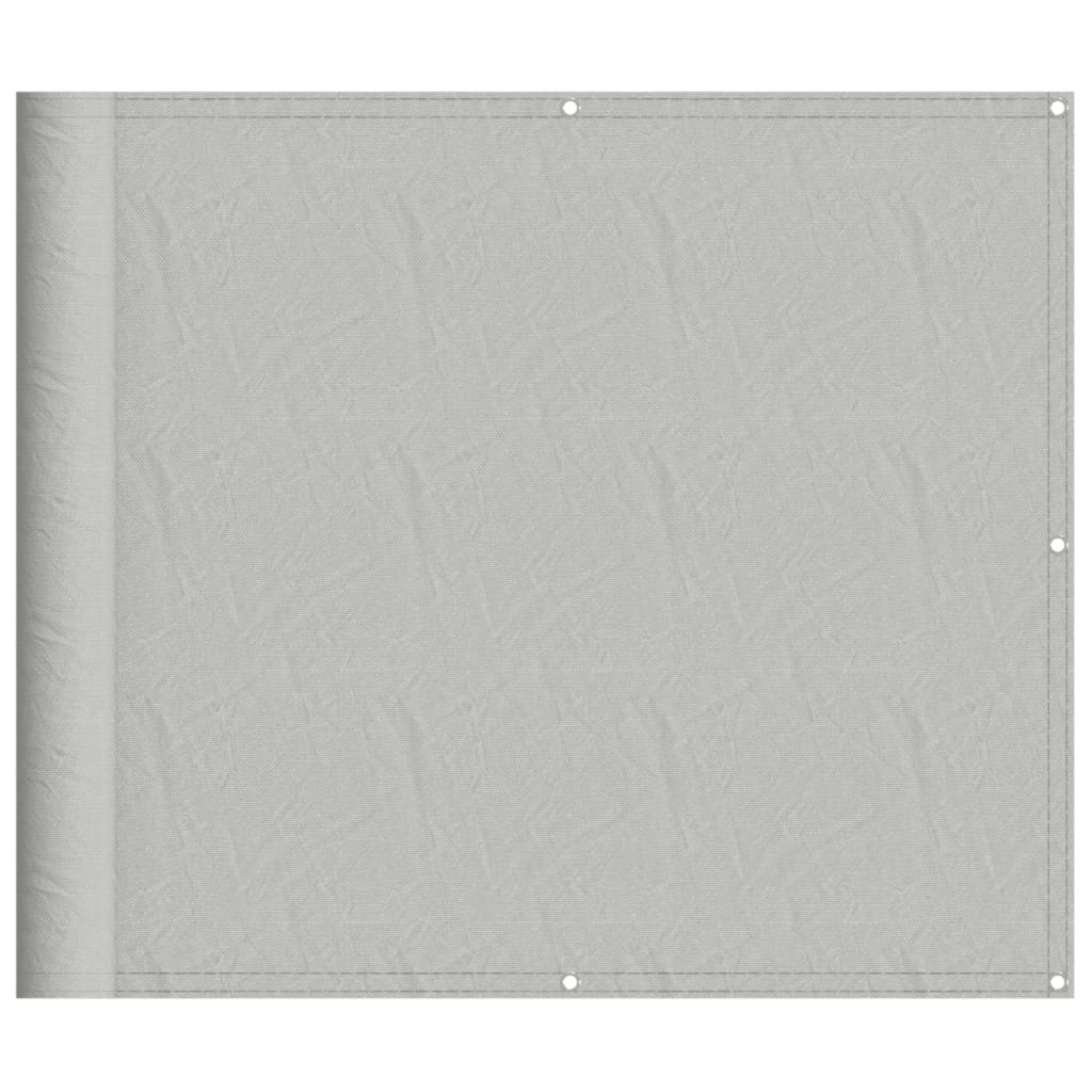Balkon-Sichtschutz Hellgrau 90x1000 cm 100 % Polyester-Oxford