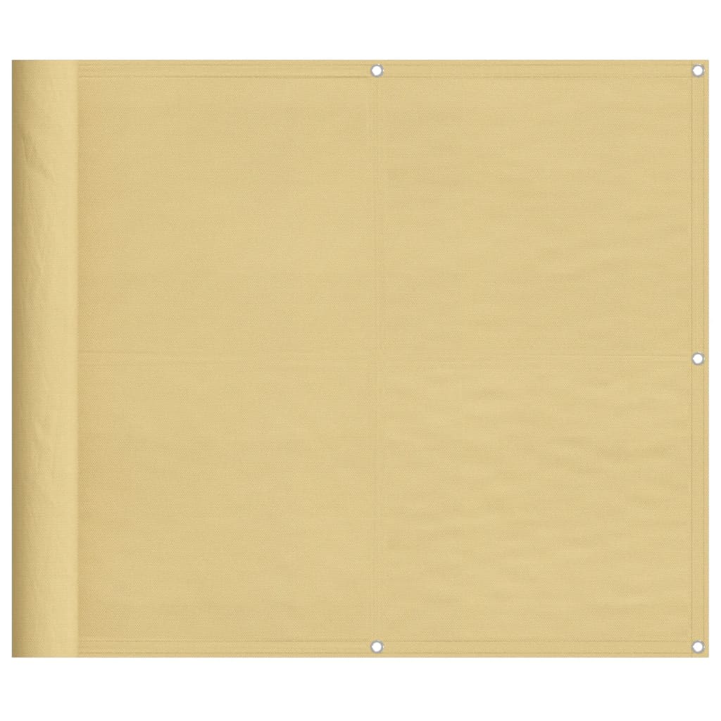 Balkonsichtschutz Sandfarben 90x300 cm 100 % Polyester-Oxford