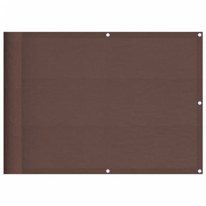 Balkon-Sichtschutz Braun 75x700 cm 100 % Polyester-Oxford