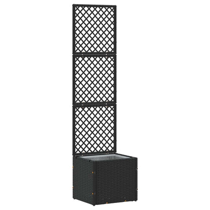 Garten-Spalier-Pflanzer Schwarz 35 x 30 x 135 cm Metall