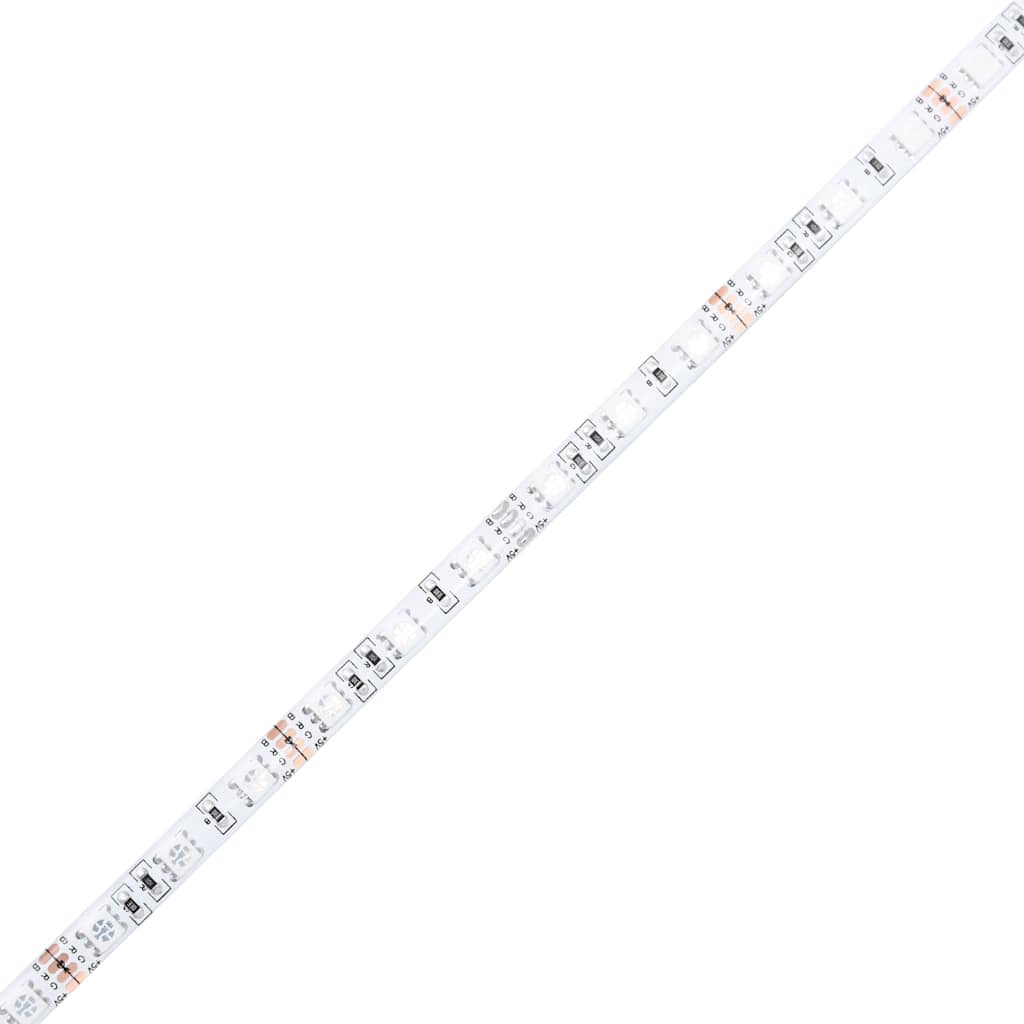 LED-Kopfteil mit Ablagen Schwarz 200x17x102 cm