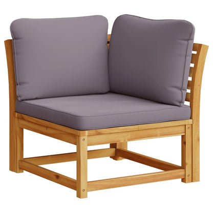 Garten-Ecksofa mit Kissen 73x73x65 cm Massivholz Akazie